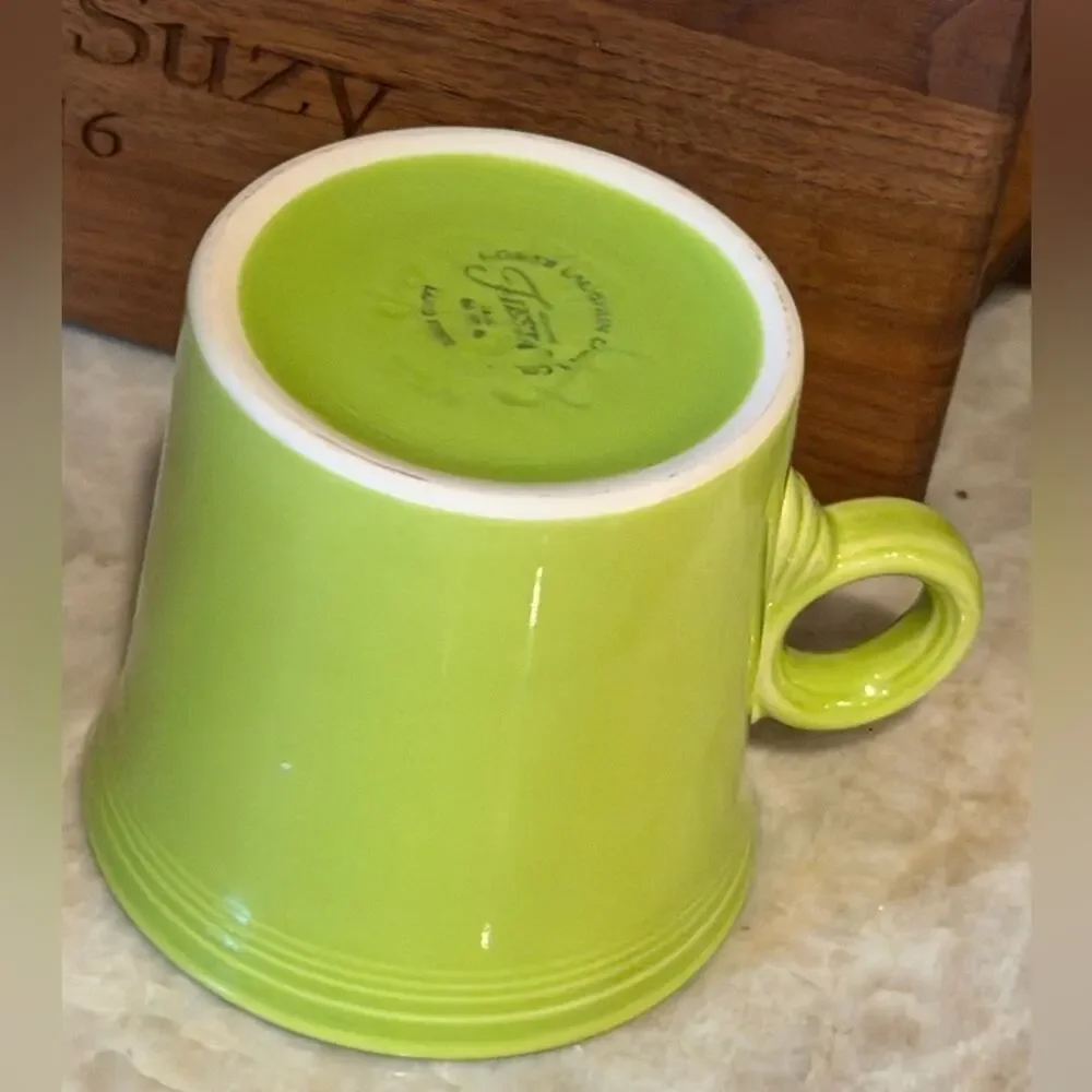 Vintage Fiesta ware chartreuse mug Rare Find